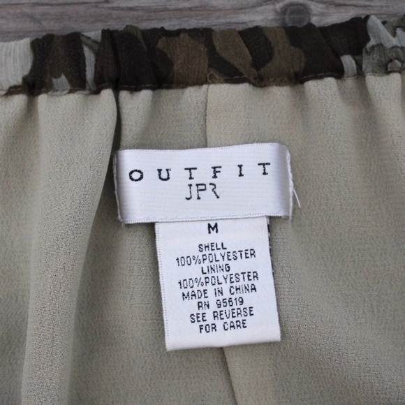 Vintage 90s Y2K Brown Floral Layered Midi Skirt - Picture 4 of 6